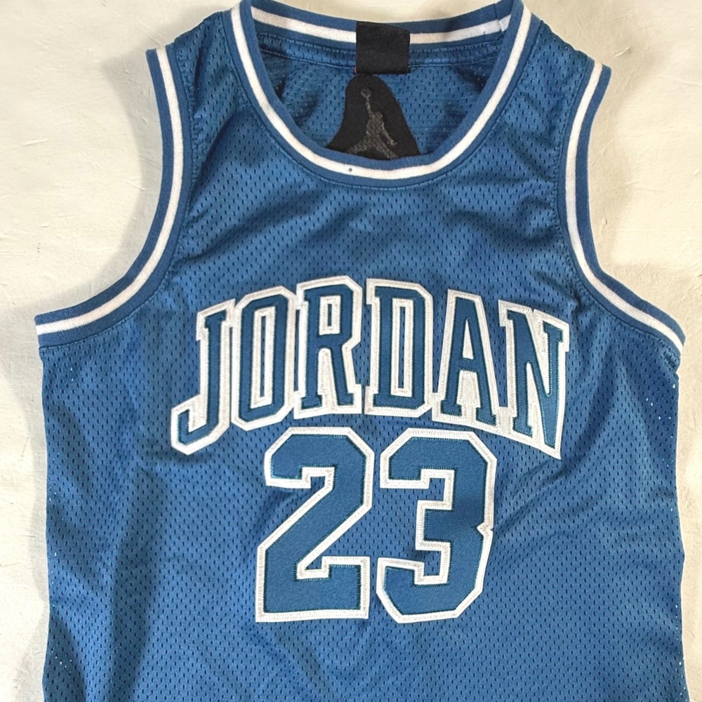 Jordan Jersey #23 Youth Large (12-13YR)‎ Blue Basketball Jersey Michael Jordan